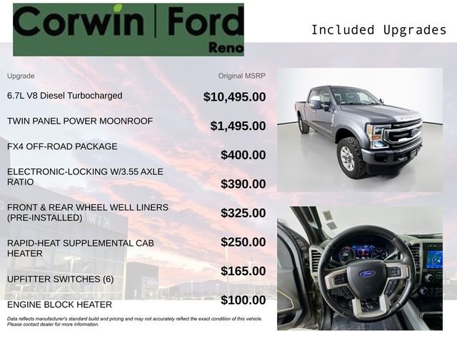 Certified 2021 Ford F350 Platinum w/ FX4 Off-Road Package image 3