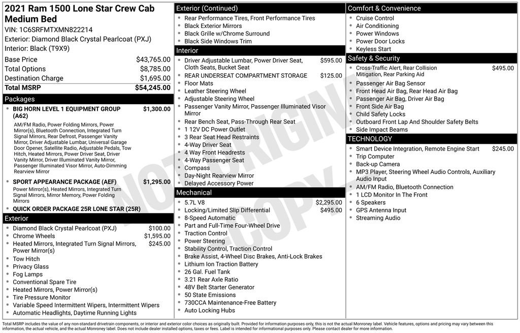 Used 2021 RAM 1500 Lone Star AWD/4WD image 24
