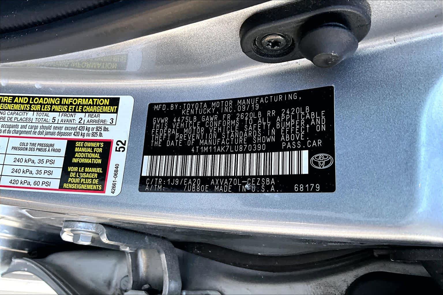 Used 2020 Toyota Camry SE w/ Convenience Package FWD image 36