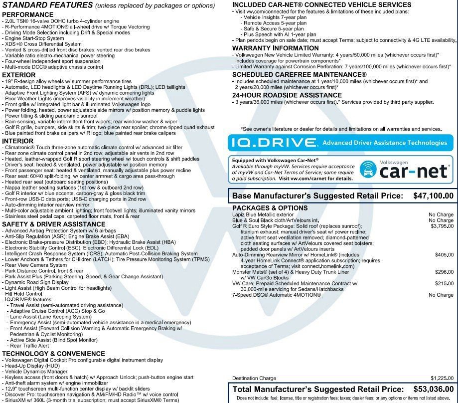 Used 2025 Volkswagen Golf w/ Euro Style Package image 2