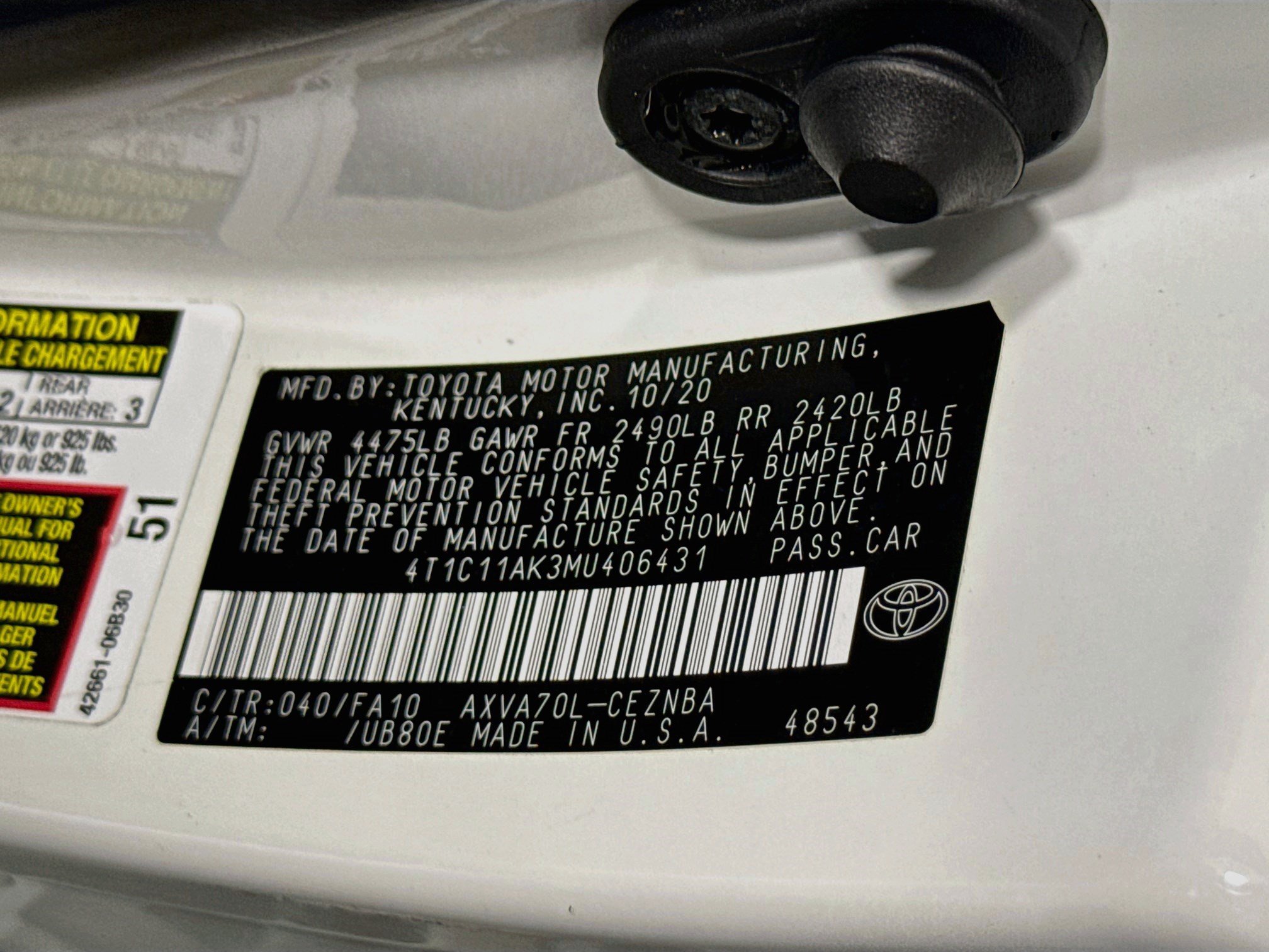 Used 2021 Toyota Camry LE FWD image 39