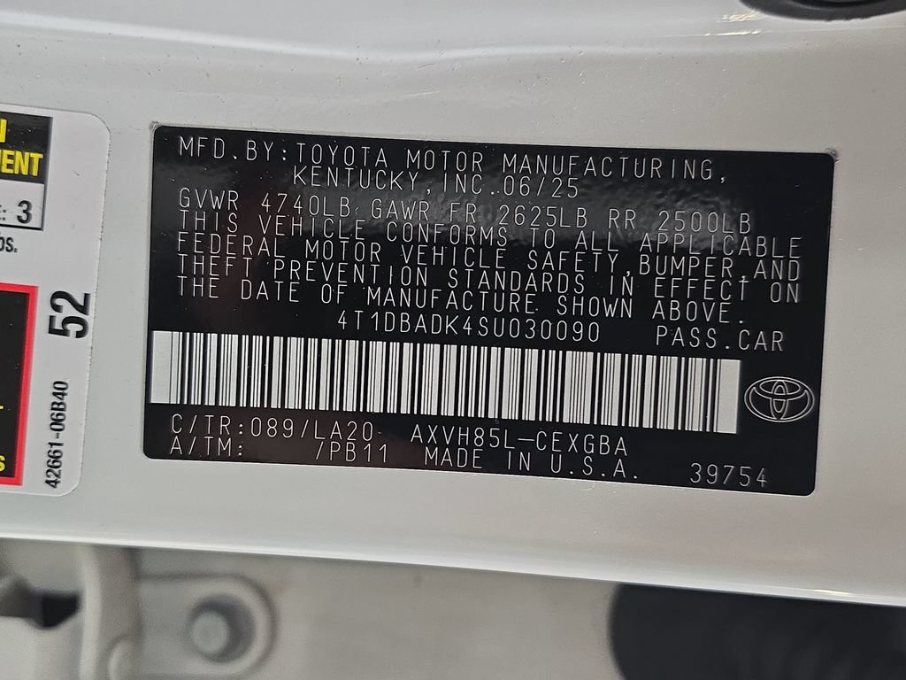 Certified 2025 Toyota Camry XLE AWD/4WD image 40