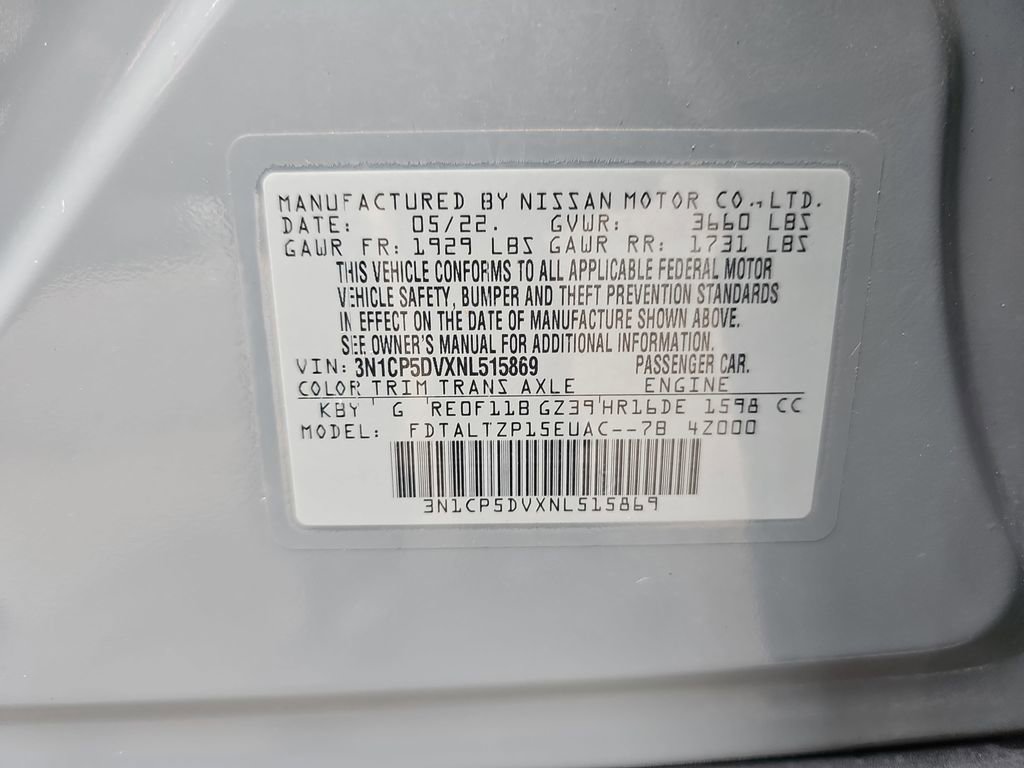Used 2022 Nissan Kicks SR w/ Interior Electronics Package FWD image 34
