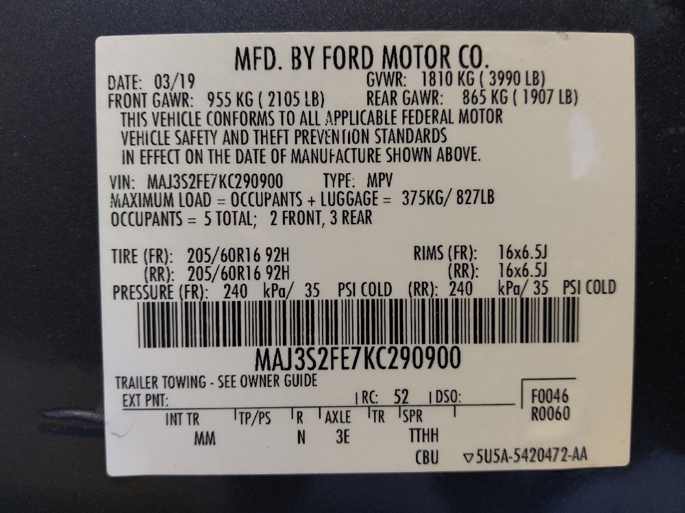 Used 2019 Ford EcoSport S FWD image 33