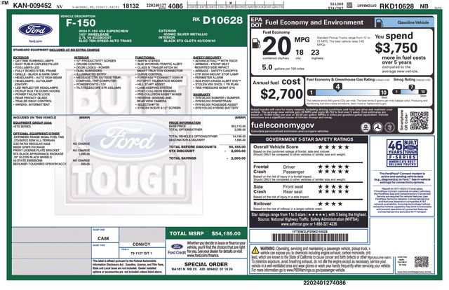 Used 2024 Ford F150 STX w/ STX Black Appearance Package AWD/4WD image 36