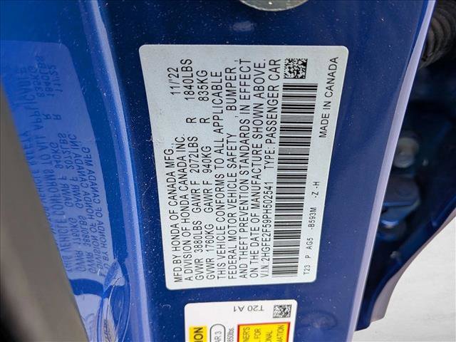 Certified 2023 Honda Civic Sport image 23