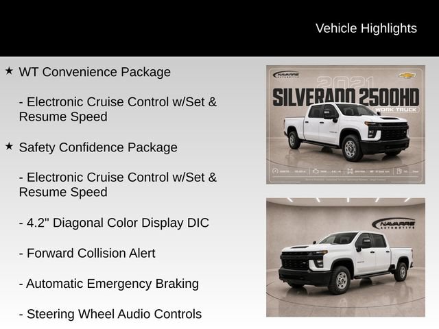 Used 2021 Chevrolet Silverado 2500 W/T w/ Gooseneck/5TH Wheel Package AWD/4WD image 14