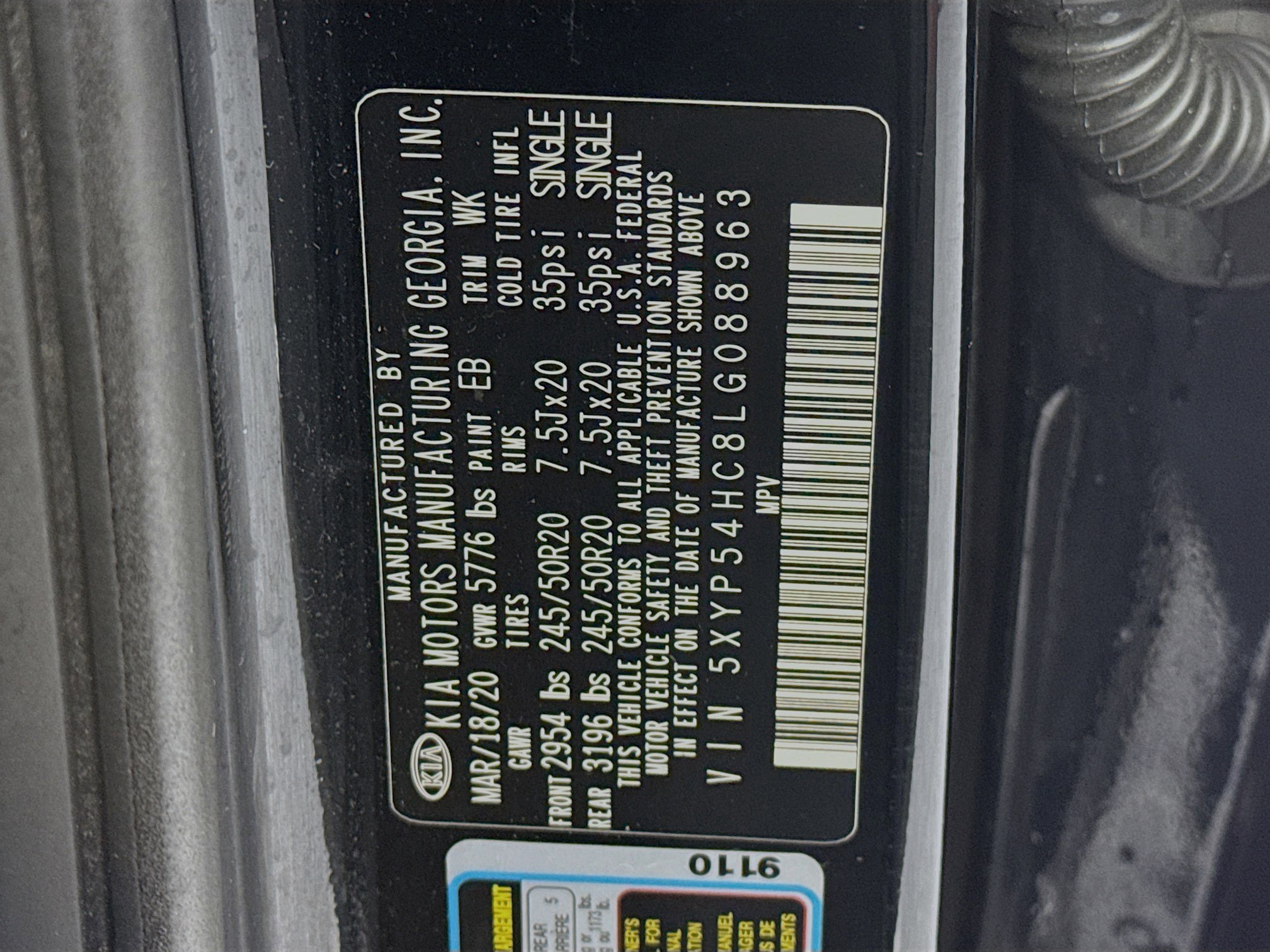 Used 2020 Kia Telluride SX image 35