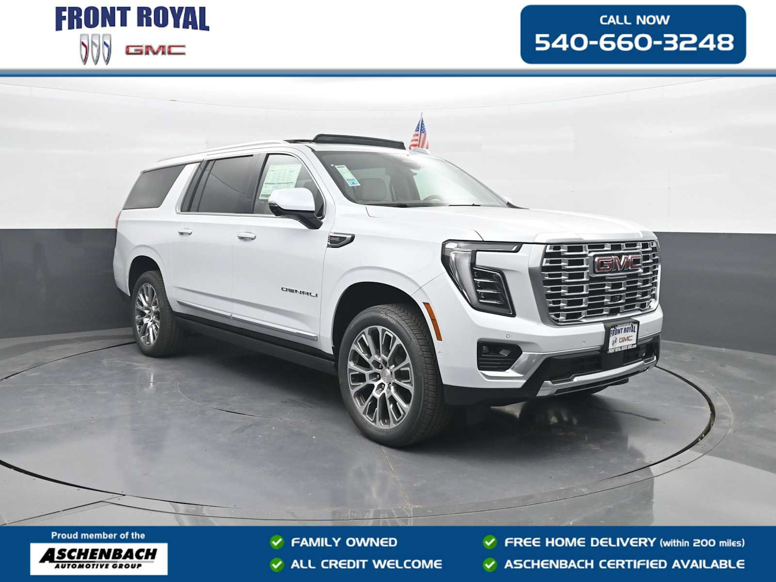 New 2026 GMC Yukon XL Denali w/ Sun & Power Step Package