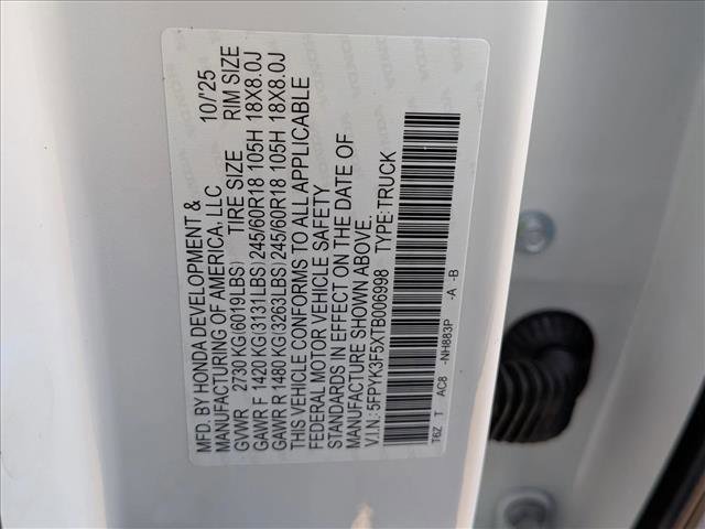 New 2026 Honda Ridgeline RTL image 17