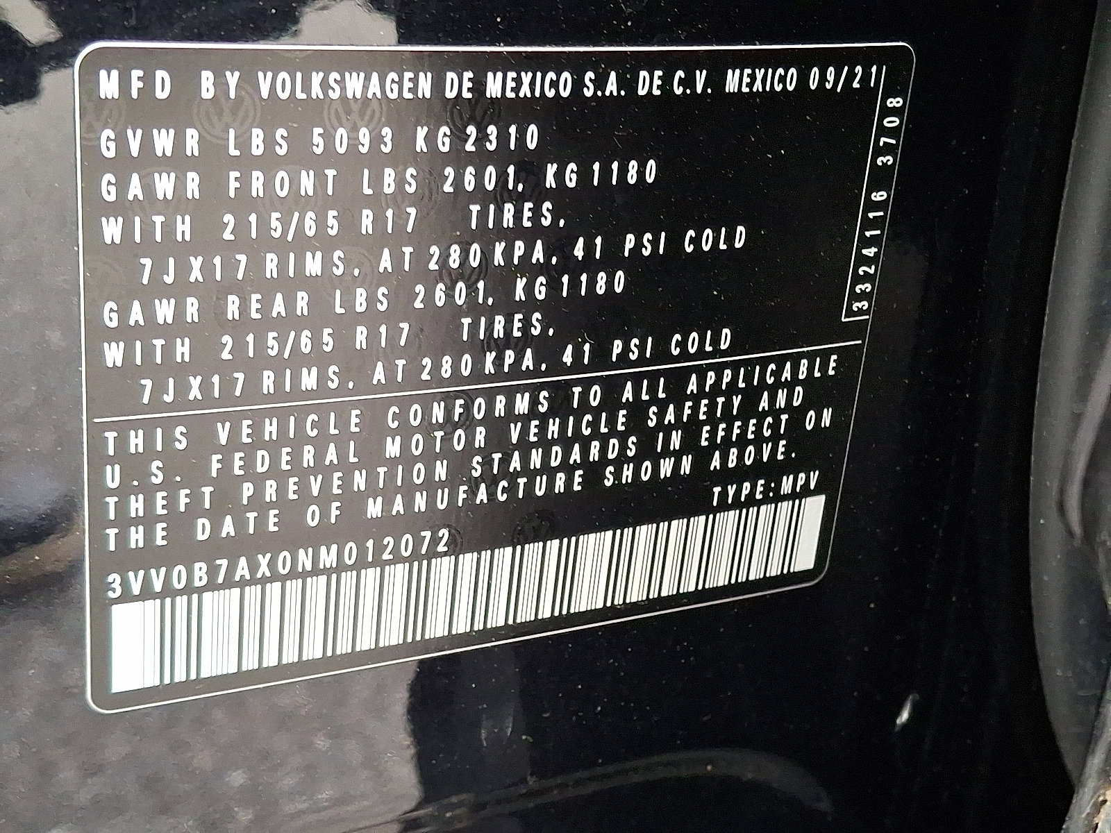 Used 2022 Volkswagen Tiguan S image 27