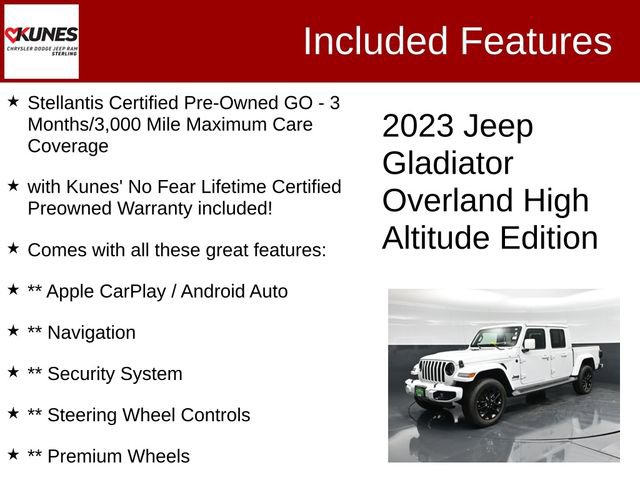 Certified 2023 Jeep Gladiator Overland image 2