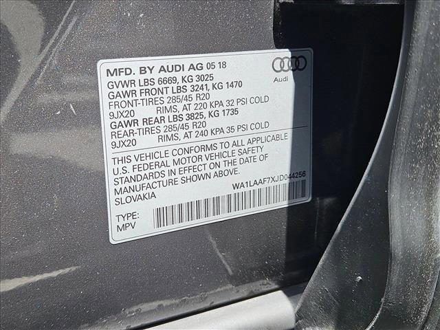 Used 2018 Audi Q7 3.0T Premium Plus w/ Premium Plus Package AWD/4WD image 29