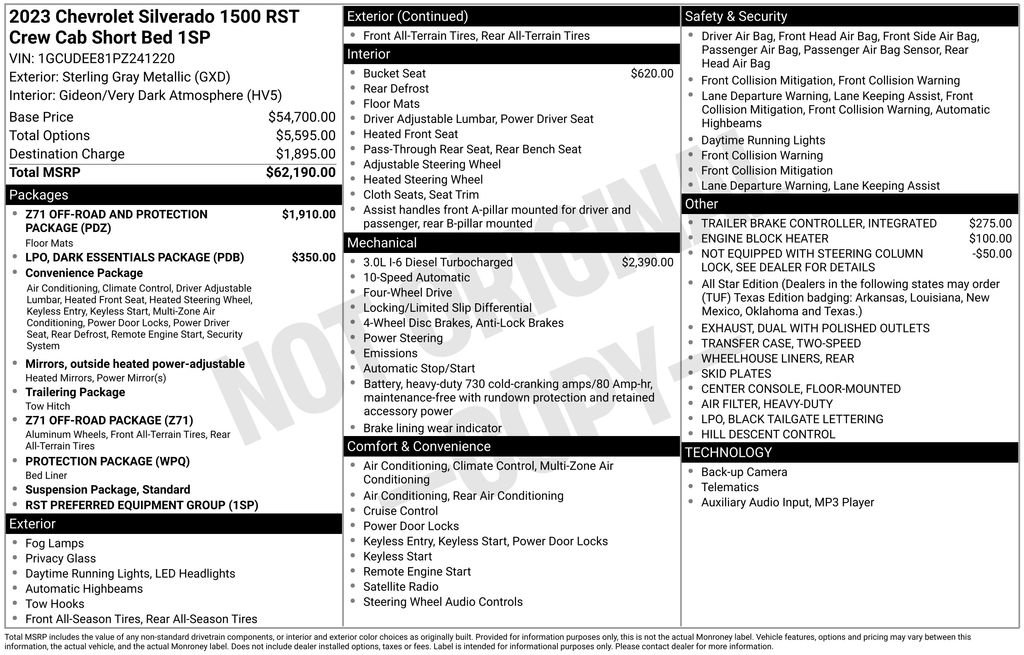 Used 2023 Chevrolet Silverado 1500 RST AWD/4WD image 44