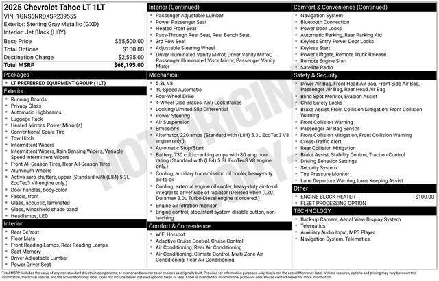 Used 2025 Chevrolet Tahoe LT image 48