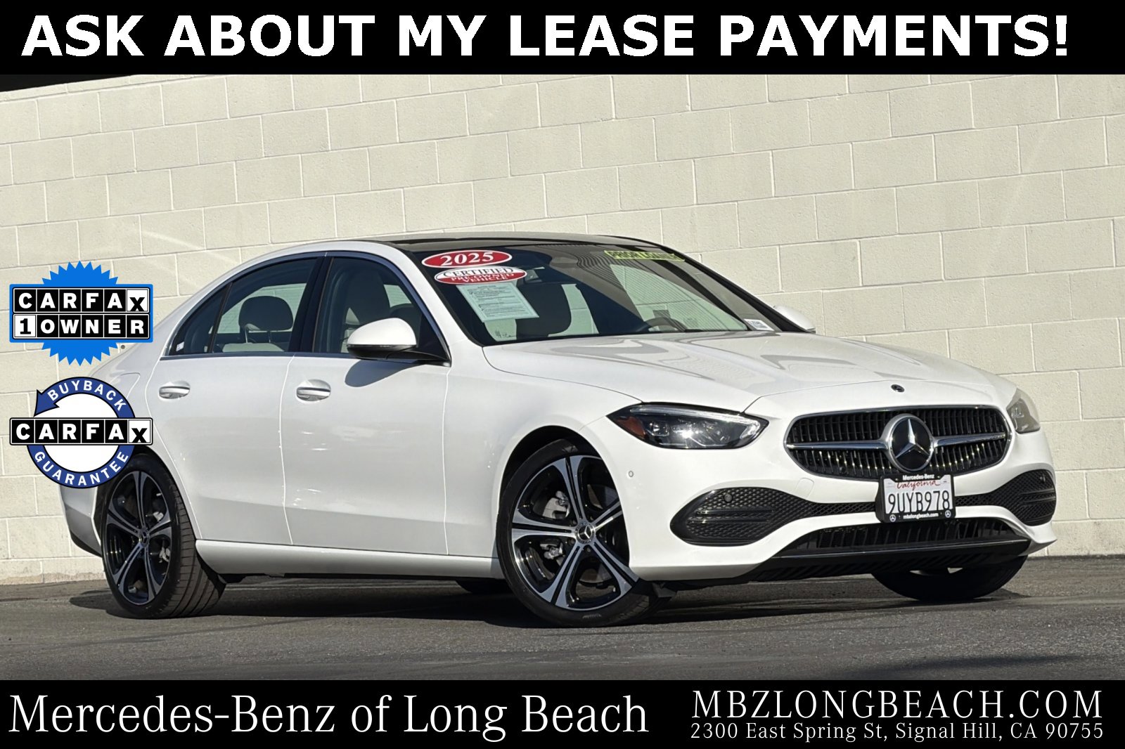 Certified 2025 Mercedes-Benz C 300 Sedan