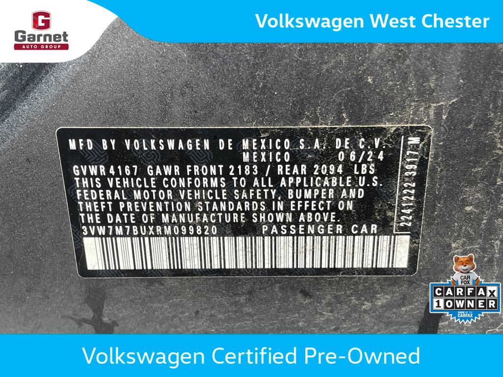 Certified 2024 Volkswagen Jetta SE w/ Panoramic Sunroof Package FWD image 12