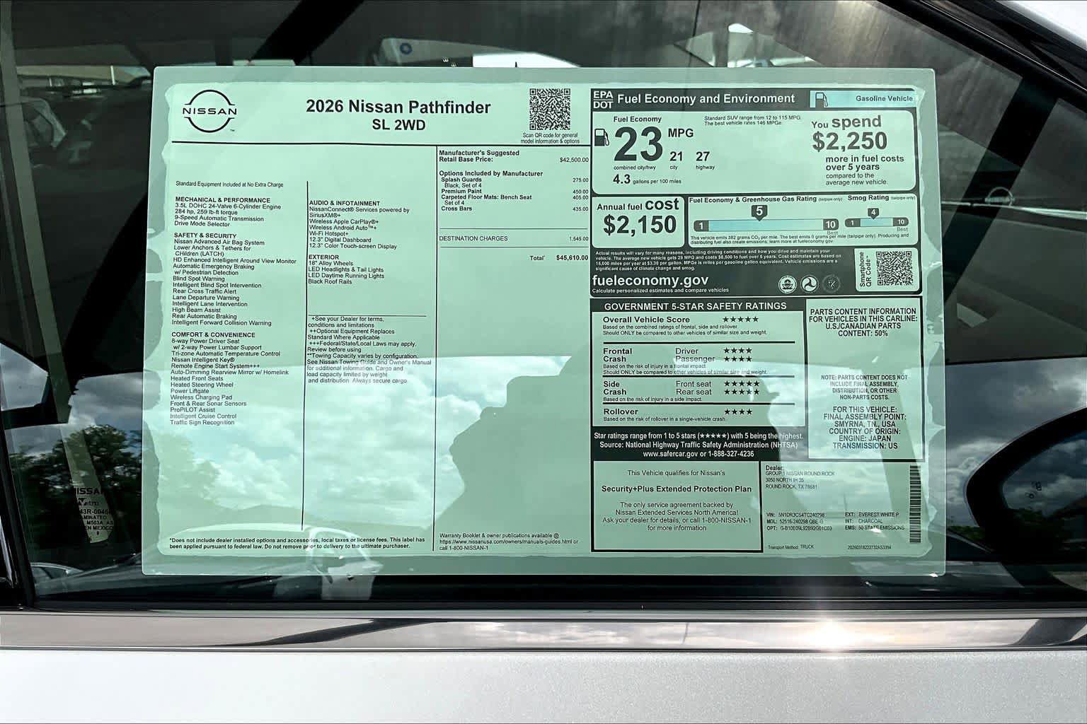 New 2026 Nissan Pathfinder SL image 19