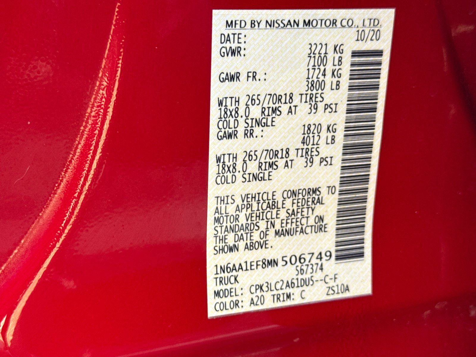 Used 2021 Nissan Titan SV w/ SV Convenience Package image 27