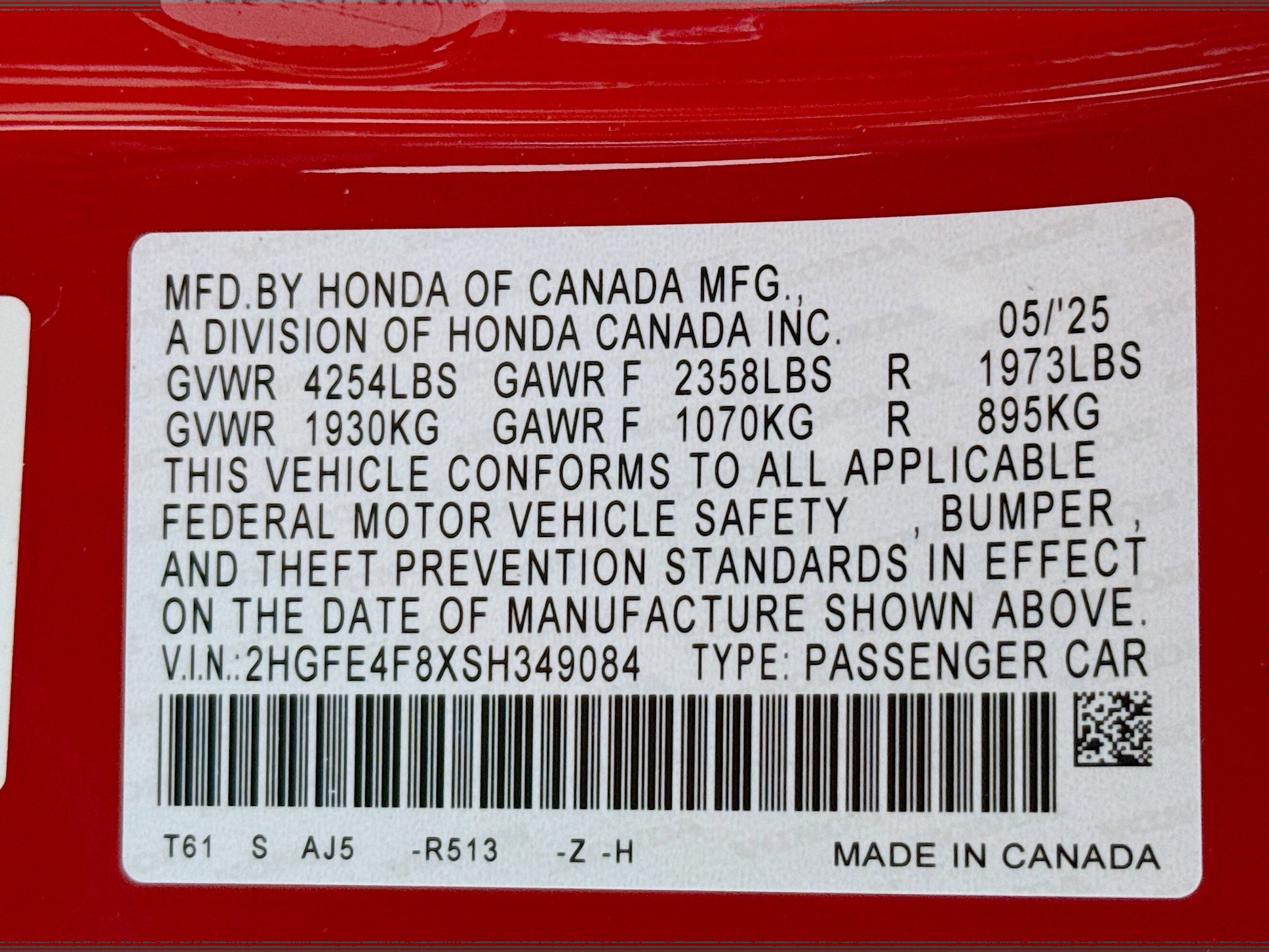 New 2025 Honda Civic Sport Touring image 39