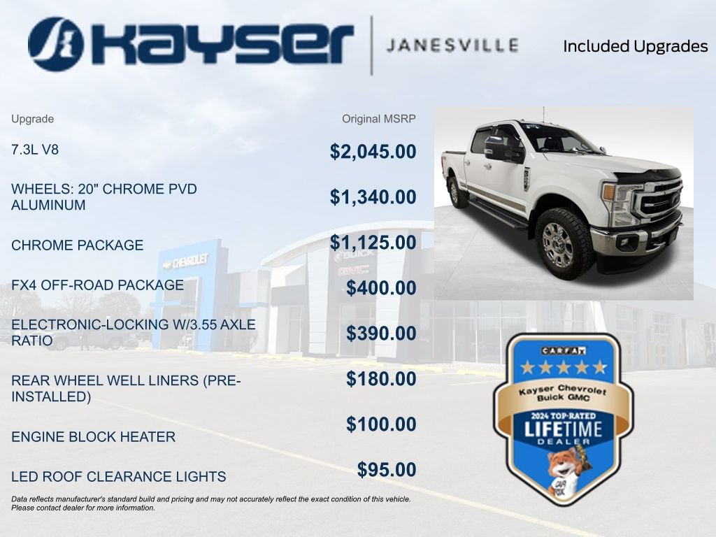 Used 2021 Ford F250 Lariat w/ Chrome Package image 2