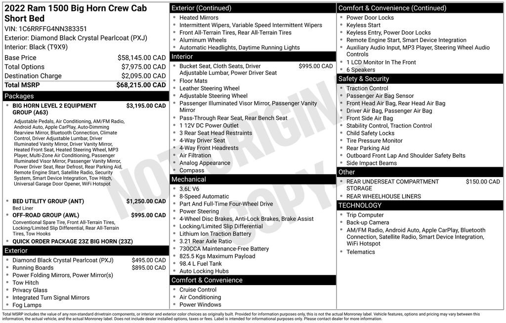 Used 2022 RAM 1500 Big Horn image 2