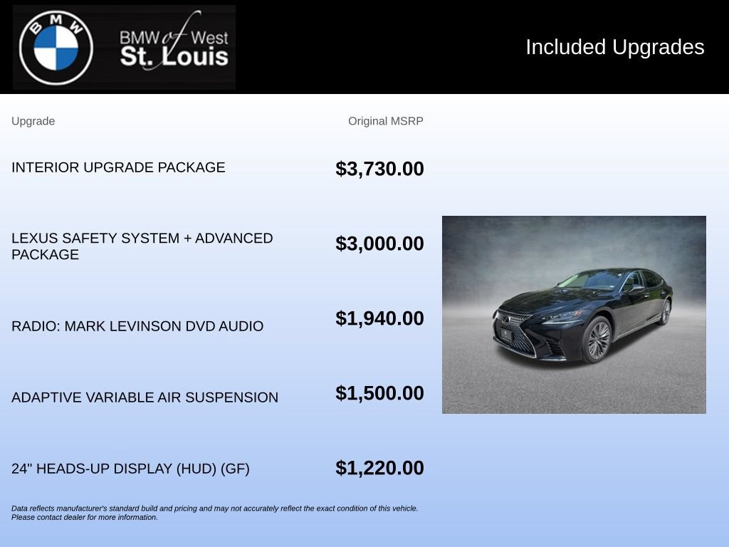 Used 2018 Lexus LS 500 AWD w/ Interior Upgrade Package image 21
