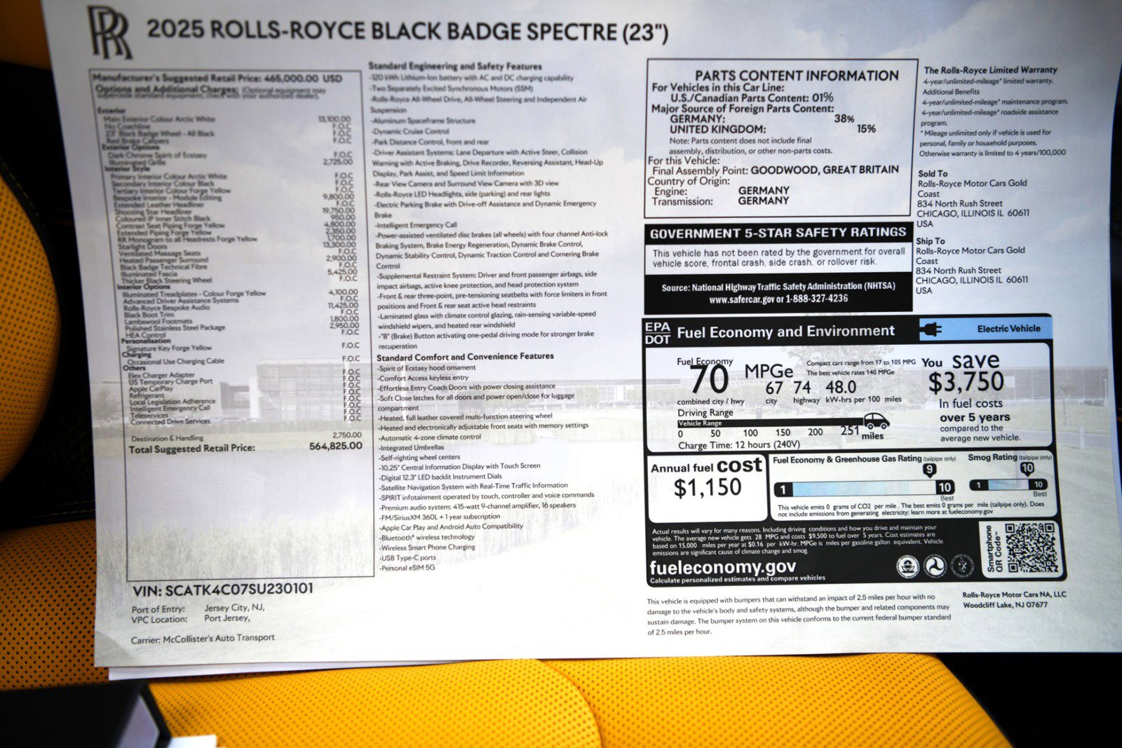 Certified 2025 Rolls-Royce Spectre Black Badge image 27