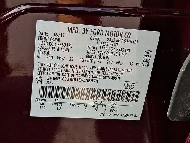 Used 2017 Ford Edge SEL w/ Equipment Group 201A image 27