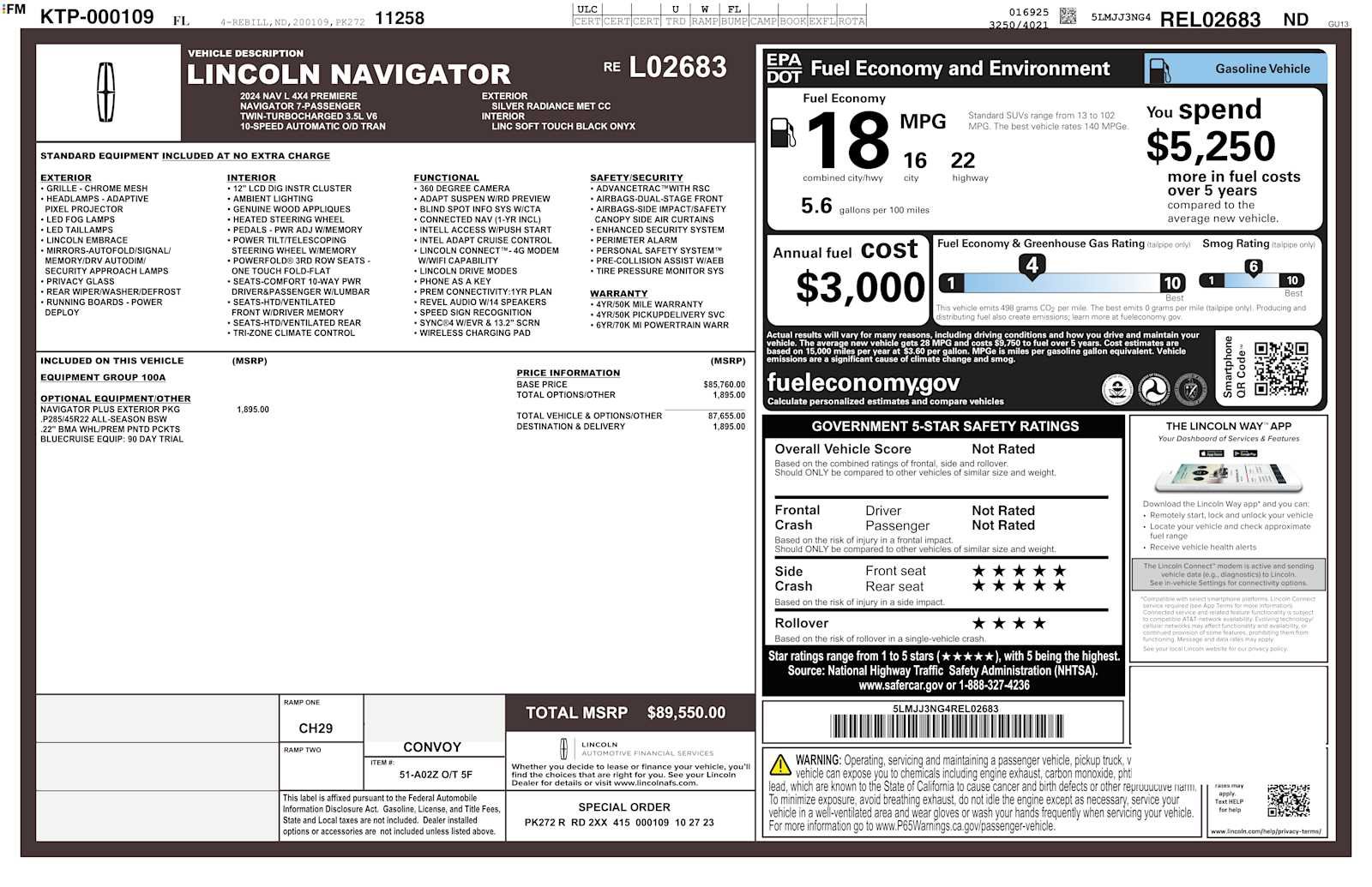 Used 2024 Lincoln Navigator L 4WD image 7