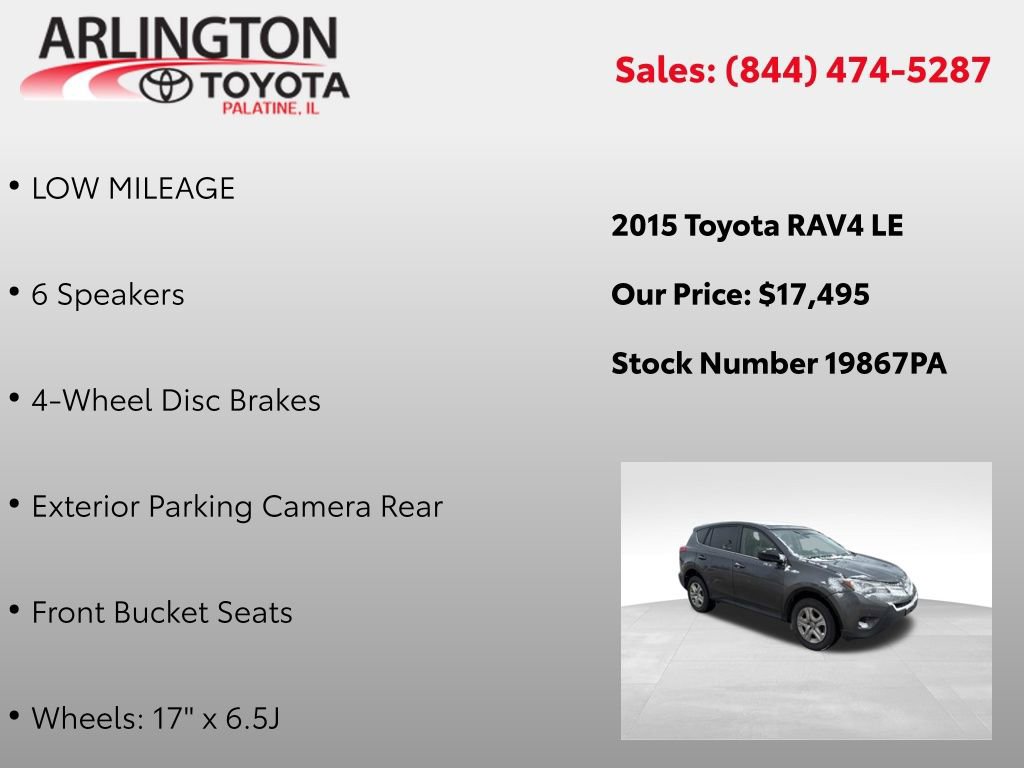 Used 2015 Toyota RAV4 LE image 3