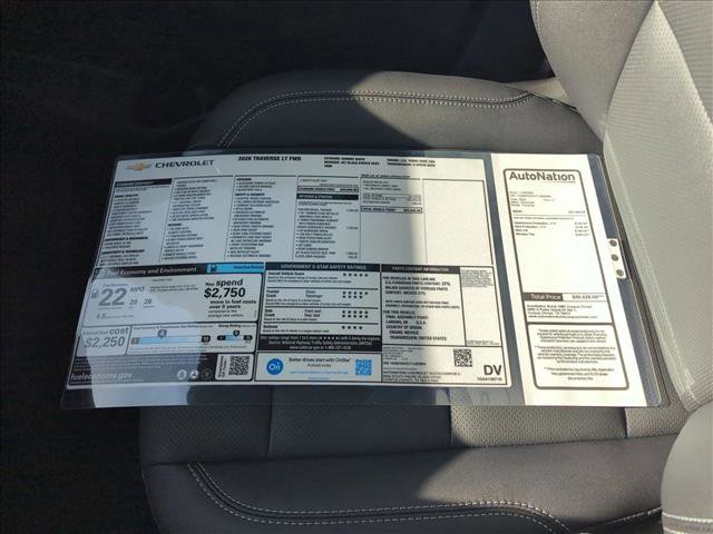 New 2026 Chevrolet Traverse LT w/ Sun and Wheel Package FWD image 18