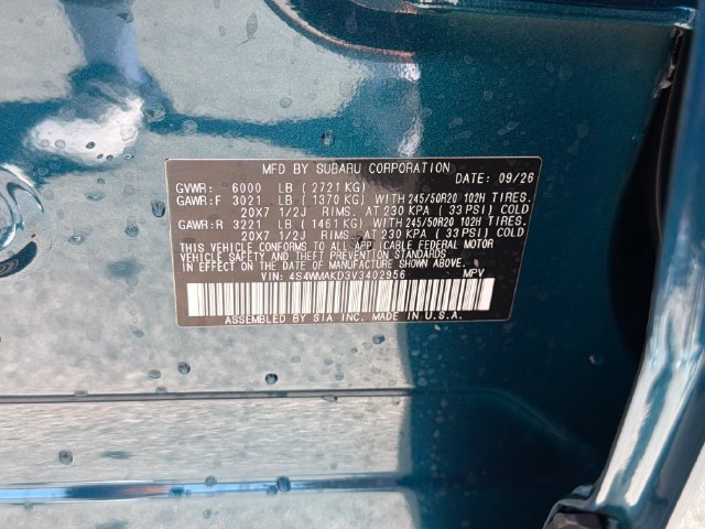 New 2027 Subaru Ascent Touring AWD/4WD image 26