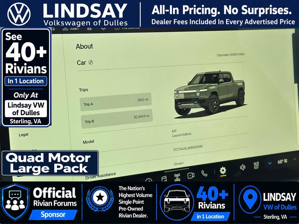 Used 2022 Rivian R1T Launch Edition AWD/4WD image 25