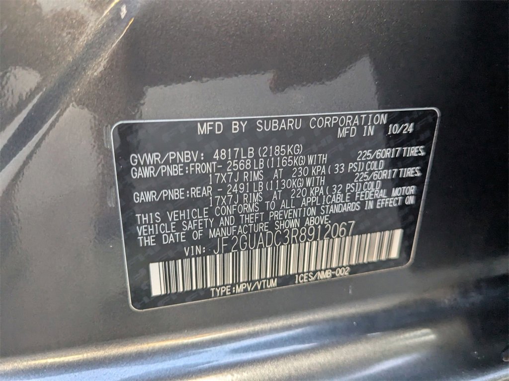 Used 2024 Subaru Crosstrek 2.0i Premium image 34