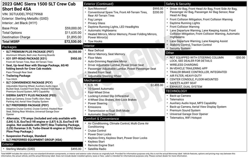Used 2023 GMC Sierra 1500 SLT w/ SLT Premium Plus Package AWD/4WD image 6
