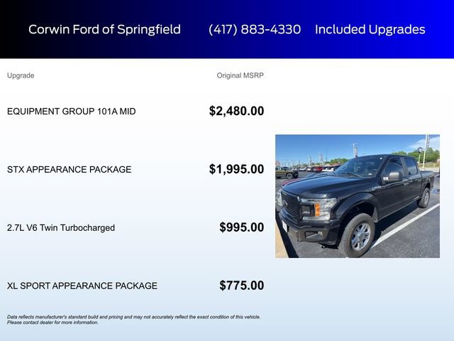 Used 2020 Ford F150 XL w/ Equipment Group 101A Mid AWD/4WD image 5