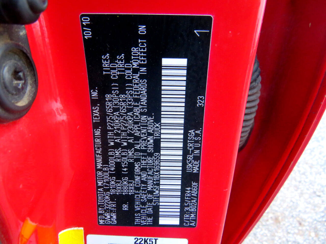 Used 2011 Toyota Tundra Tundra-Grade 5.7L FFV Double C w/ TRD Off-Road Pkg image 39