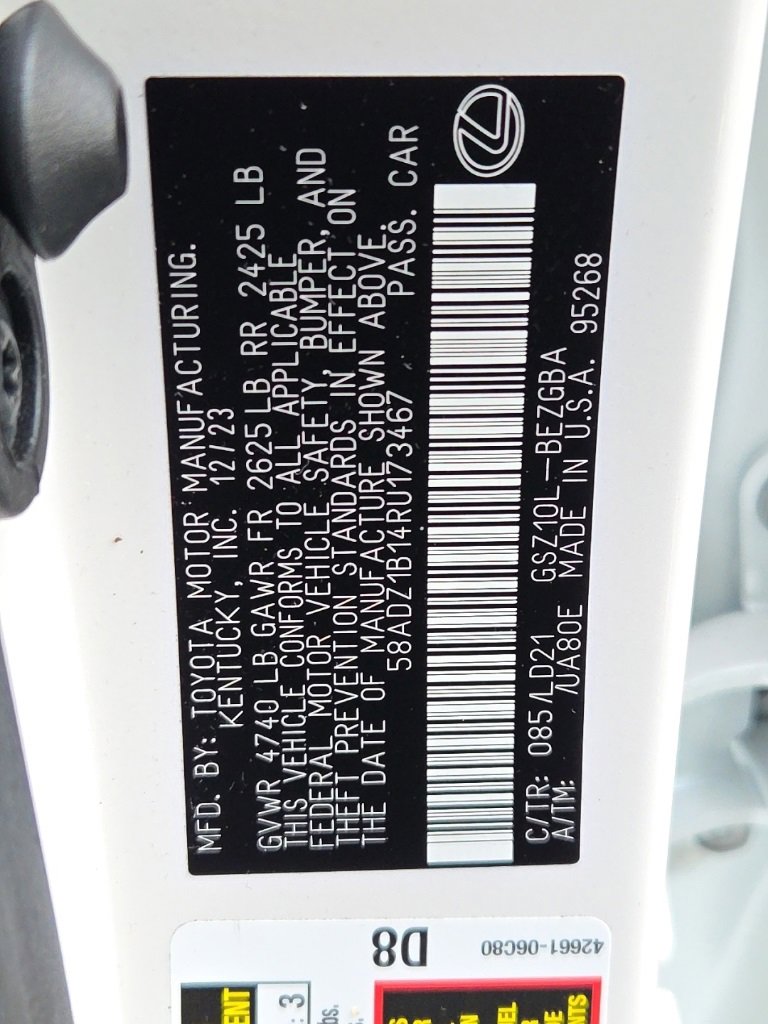 Certified 2024 Lexus ES 350 w/ Premium Package image 30