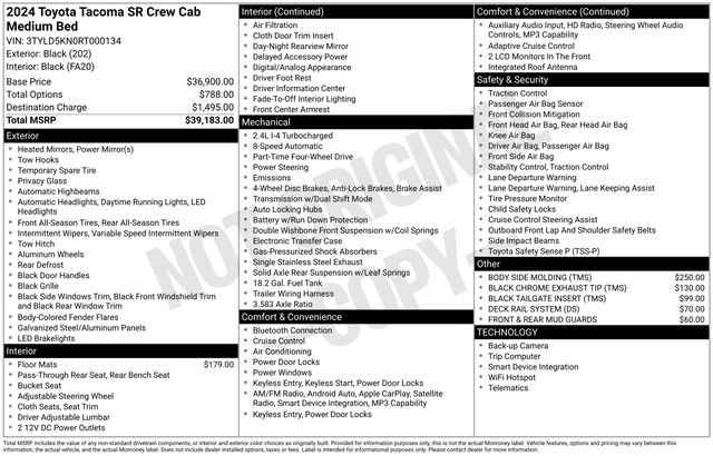 Used 2024 Toyota Tacoma SR AWD/4WD image 10