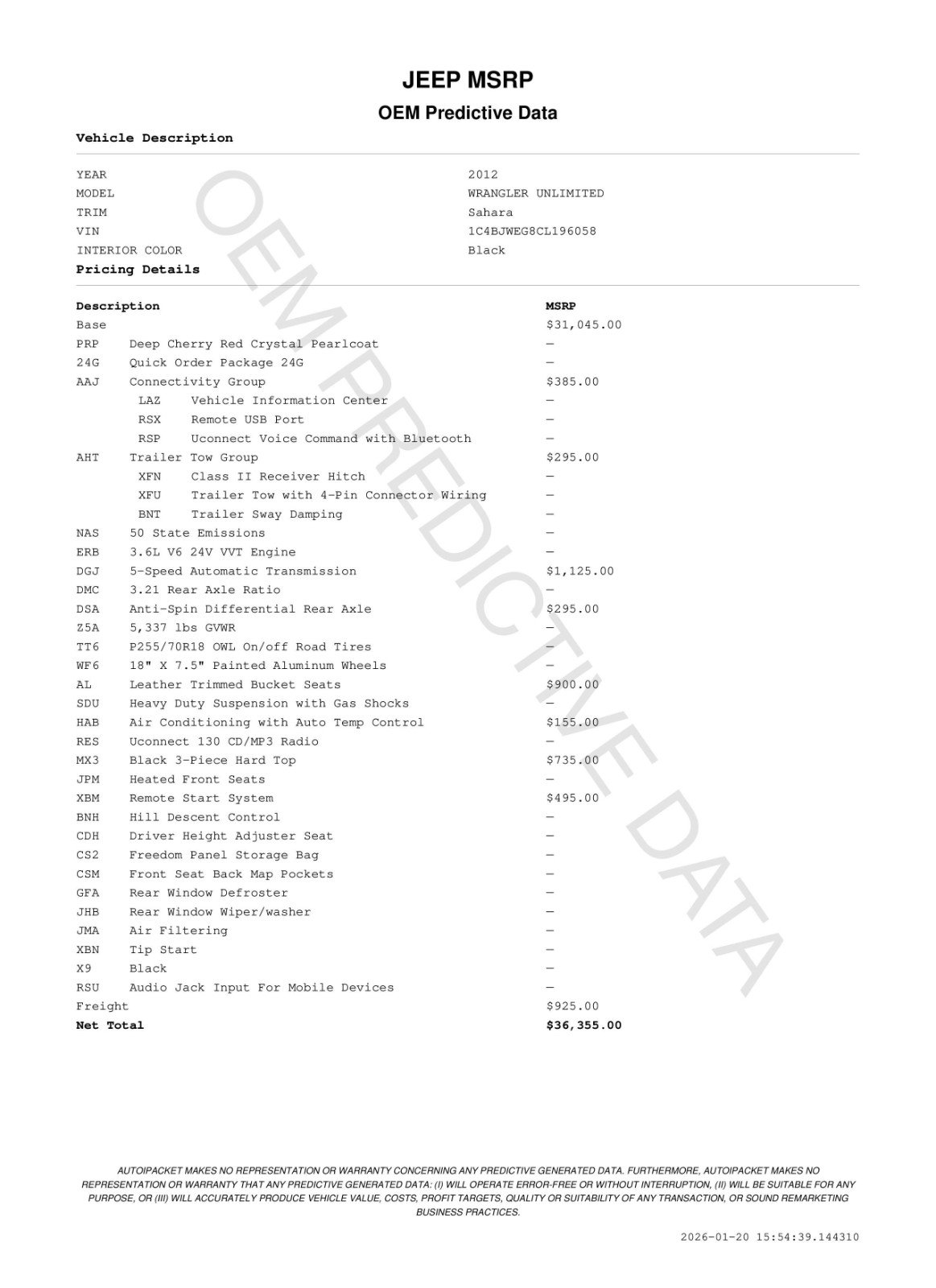 Used 2012 Jeep Wrangler Unlimited Sahara w/ Connectivity Group image 11