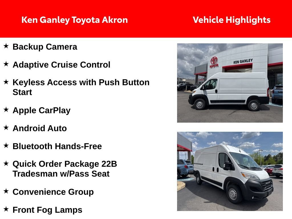 Used 2025 RAM ProMaster 2500 w/ Convenience Group FWD image 2