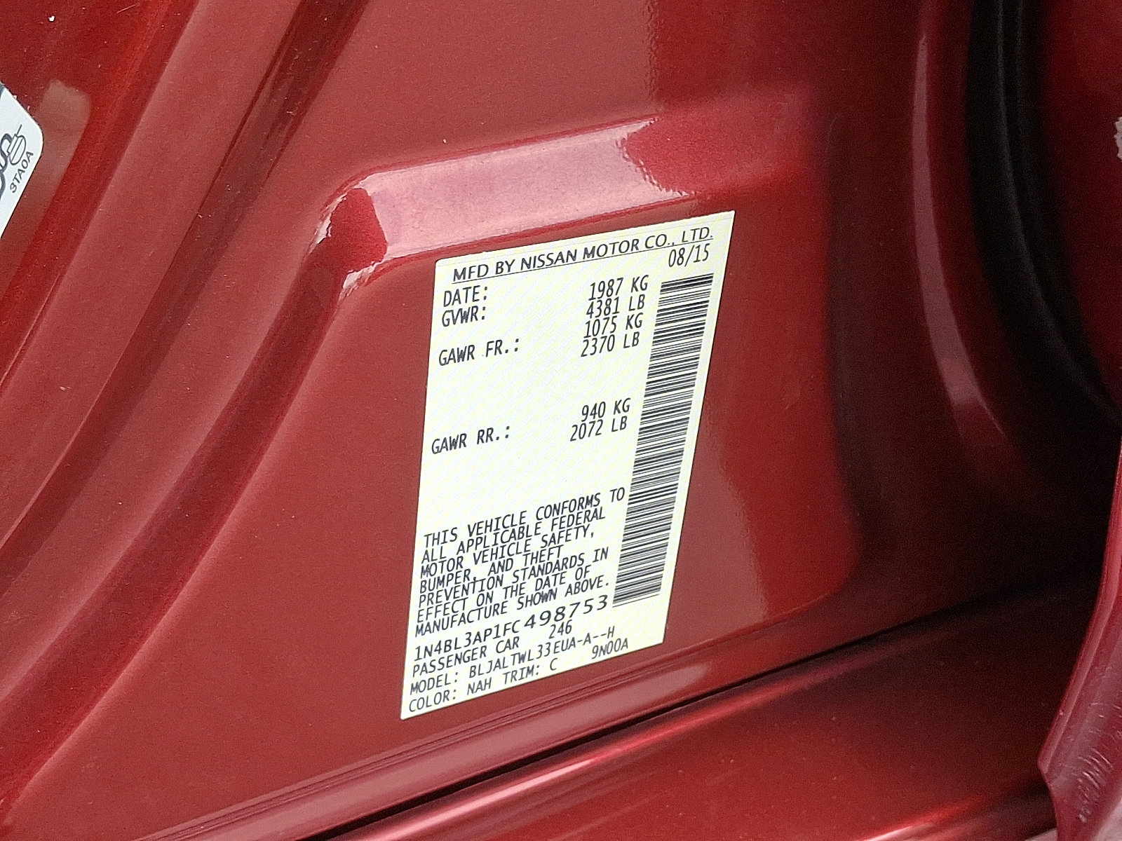 Used 2015 Nissan Altima 3.5 SL image 29