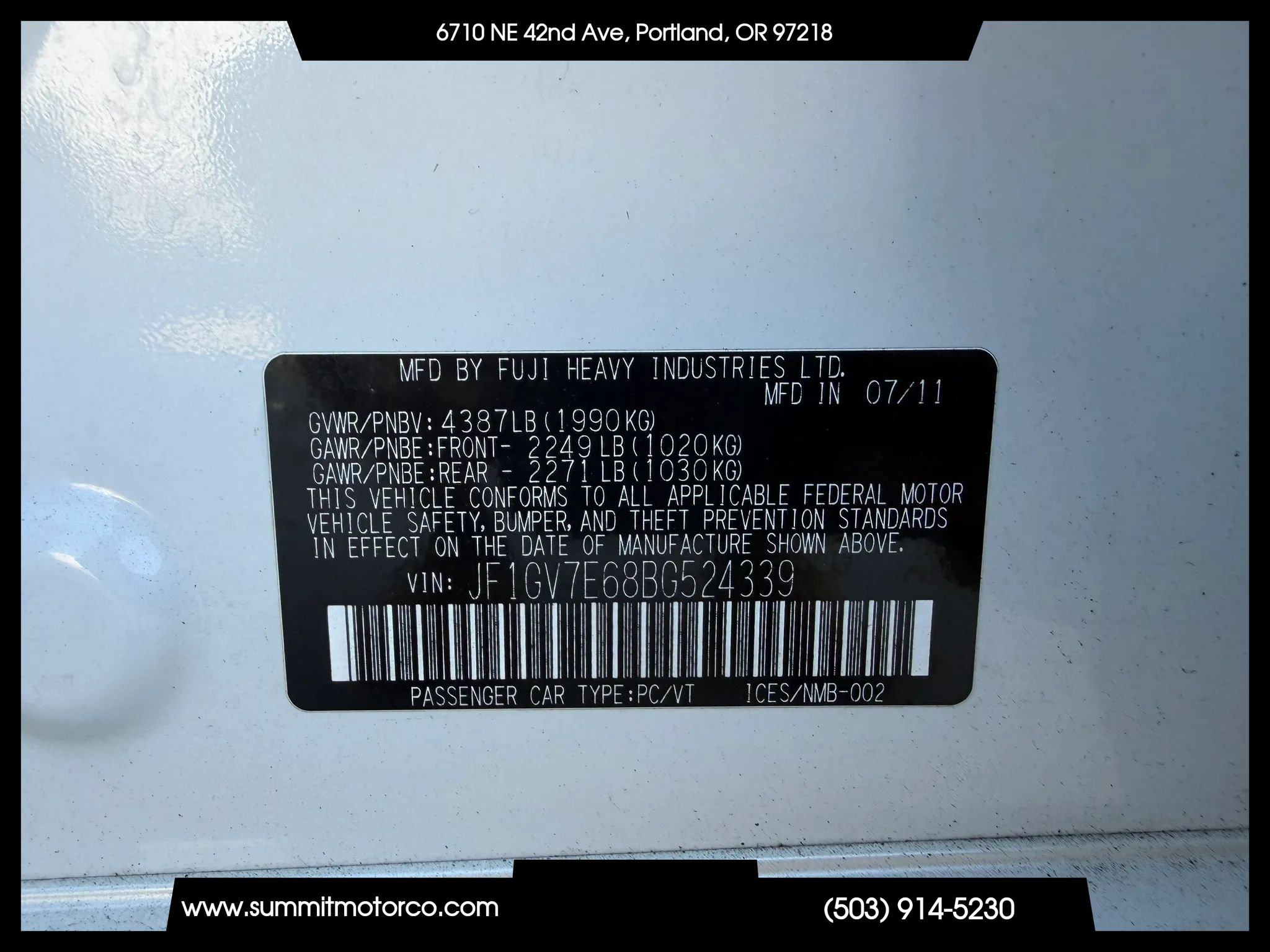 Used 2011 Subaru Impreza WRX Sedan AWD/4WD image 31