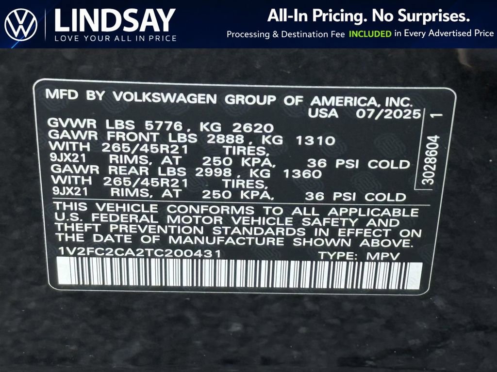 New 2026 Volkswagen Atlas Cross Sport SEL Premium R-Line image 22