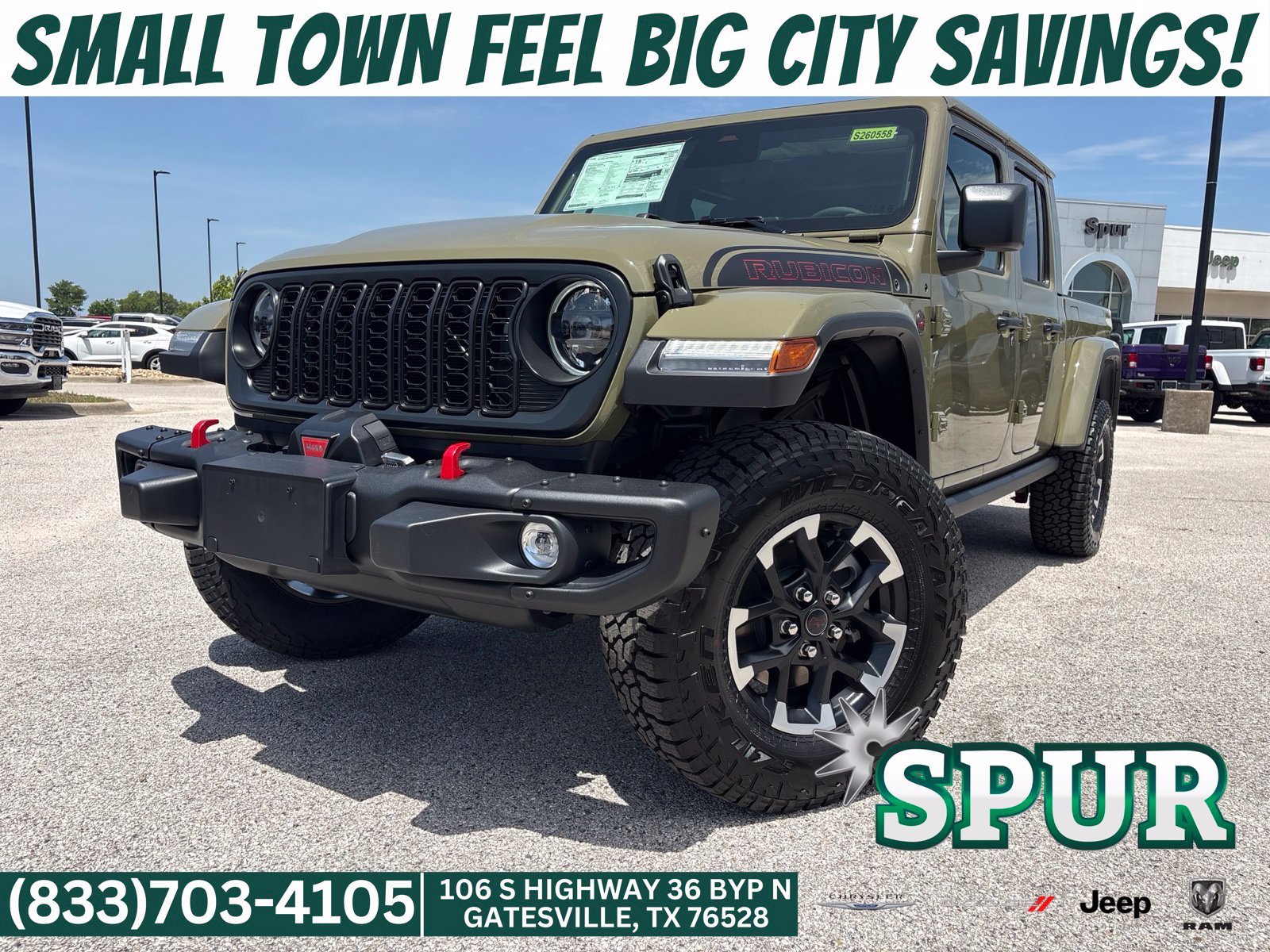 New 2026 Jeep Gladiator Rubicon AWD/4WD 360° Tour