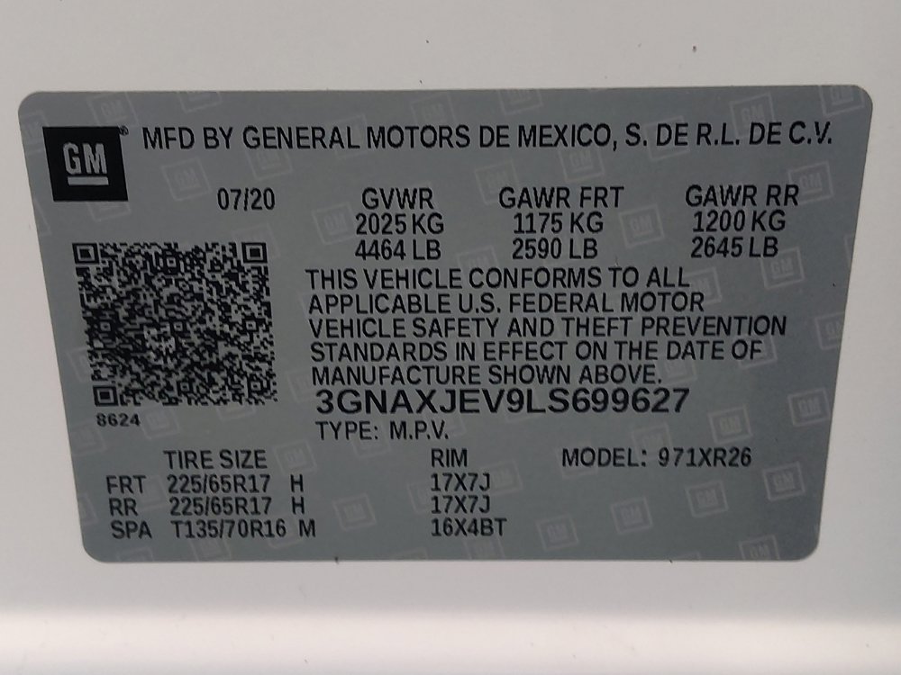 Used 2020 Chevrolet Equinox LT w/ Driver Convenience Package FWD image 33