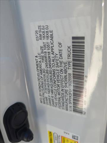 New 2026 Honda Ridgeline TrailSport image 21