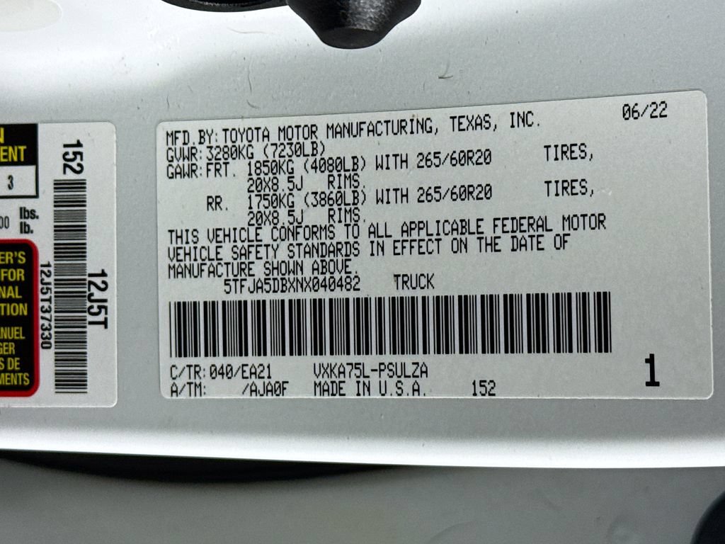 Used 2022 Toyota Tundra Limited w/ TRD Off-Road Package AWD/4WD image 35