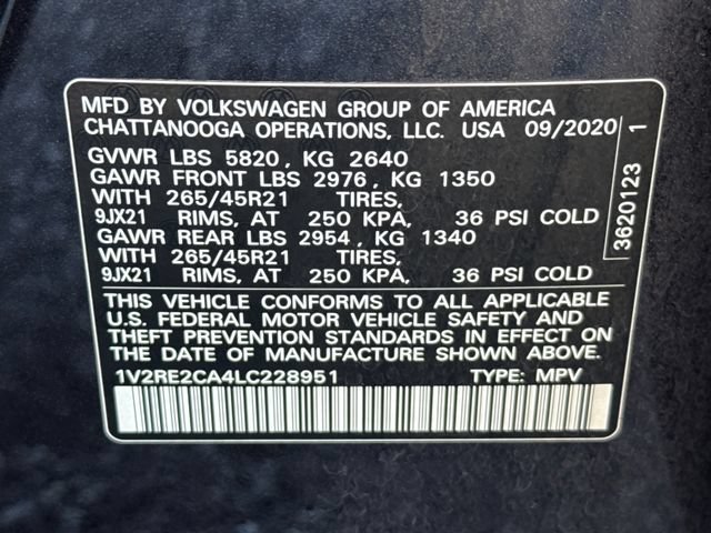 Used 2020 Volkswagen Atlas Cross Sport SEL R-Line AWD/4WD image 26